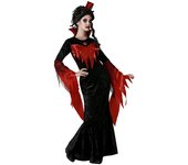 Atosa disfraz vampiresa vestido negro mujer adulto XL