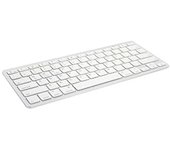 Ewent EW3161 Teclado Bluetooth Español (QWERTY), Teclado Inalámbrico Portátil para iPhone de iOS, iPad, Samsung, Huawei, Android, Windows, Color Blanco