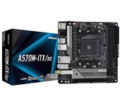 ASRock A520M-ITX / AC es compatible con la placa base de los procesadores AMD AM4 Ryzen ™ / Future AMD Ryzen ™ de tercera generación (series 3000 y 4000).