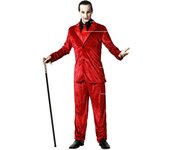 Atosa disfraz vampiro traje rojo con corbata hombre adulto M