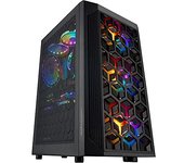 Mars Gaming MCMESH Caja PC Gaming Micro ATX 3x Ventilador FRGB Negro