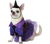ATOSA Disfraz para Mascota Bruja Vestido Violeta con Sombrero
