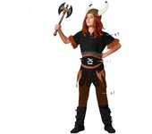 Atosa | Disfraz de Vikingo para Niño | Conviértete en un Autentico Guerrero Nórdico | Incluye Camiseta, Pantalón y Cinturón | Ideal para Carnaval y Fiestas Temáticas | 3-4 Años