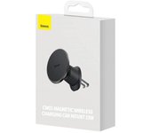 Baseus C40141001111-00 cargador de dispositivo móvil Smartphone Negro Encendedor de cigarrillos Cargador inalámbrico Auto