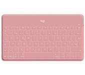 Logitech Keys-To-Go Teclado Inalámbrico Bluetooth para iPhone, iPad, Apple TV, ligero, portátil, Disposición QWERTY Español, Rosa