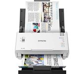 EPSON WorkForce DS-410 | Escáner de Documentos A4 - 600 DPI, Modo A3 Manual USB, ADF, Dúplex, Detección de Doble Alimentación, Protección de Papel, 26ppm, Diseño Compacto