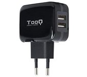 TooQ TQWC-1S02 cargador de dispositivo móvil GPS, MP3, MP4, Teléfono móvil, Consola de juegos portátil, Smartphone, Tableta Negro Corriente alterna Interior