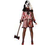 Atosa disfraz payasa halloween rojo camiseta con pantalón mujer adulto M