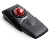 Kensington K72359WW - Trackball Expert Mouse Inalámbrico, Bluetooth o USB, 4 Botones Programables, con Seguimiento Óptico DiamondEye, Ambidiestro, Reposamuñecas Extraíble, Scroll Ring, Rojo, 55 mm