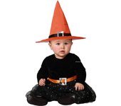 Atosa disfraz bruja bebé naranja niña con sombrero 12 a 24 meses