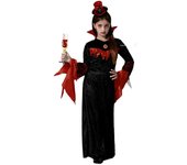 Atosa disfraz vampiresa vestido negro niña 10 a 12 años