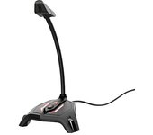 Trust Gaming GXT 215 Zabi Micrófono Streaming USB con iluminación LED, para PC, Ordenador, Streaming, Youtuber, Negro