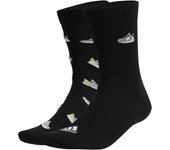 Calcetines para niños adidas Run X Ultraboost Shoe Love Graphic (x2)