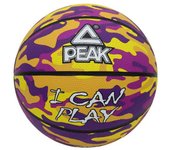 Pelota de baloncesto peak camo ball amarillo/morado