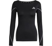 Camiseta de running adidas adizero p ls mujer negro