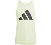 Camiseta de running adidas run it tank hombre verde