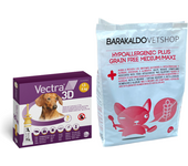 Pack Vectra 3d Pipetas Perro + Pienso Medium/maxi Hypoallergenic Plus Grain Free Barakaldo Vet Shop 40 - 60 Kg