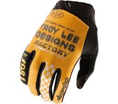 Lee GP Pro Factory Guantes de motocross - Negro Amarillo (2XL)