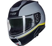 Nolan N100-6 Incognito N-Com Casco - Negro Gris Amarillo (L)