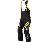 FXR Team FX 2023 Pantalones baberos para motos de nieve - Negro Amarillo (M)