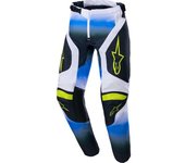 Alpinestars Racer Push Pantalones Juveniles de Motocross - Negro Blanco Azul (24)