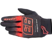Alpinestars Aragon Guantes de motocicleta - Negro Gris Rojo (2XL)