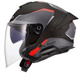 LS2 OF618 Verso II Air Casco Jet - Negro Rojo (XS)