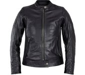 John Doe Adina Chaqueta de cuero de moto para mujer - Negro (2XL)