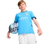 Puma - Camiseta Manchester City Primera Equipación 2024-2025 Niño, Unisex, Team Light Blue-Marine Blue, 128 cm