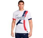 Nike - Camiseta PSG Segunda Equipación Authentic 2024-2025, Unisex, White-Midnight Navy-University Red, L