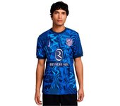 Nike - Camiseta Atlético de Madrid Tercera Equipación Authentic 2024-2025, Unisex, Blue Void-Pink Glow, XL