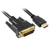 2m, HDMI/DVI-D Negro, Adaptador