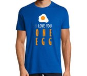 Camiseta Hombre Manga Corta Te quiero un huevo laTostadora