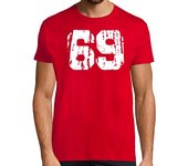 Camiseta Hombre Manga Corta Retro 69 laTostadora