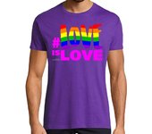 Camiseta Hombre Manga Corta Love is Love laTostadora