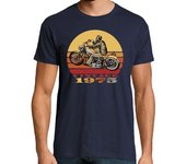 Camiseta Hombre Manga Corta Motociclista vintage de 1975 laTostadora