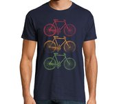 Camiseta Hombre Manga Corta 3 Bicis Vintage laTostadora