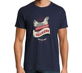 Camiseta Hombre Manga Corta Camiseta Vintage de la vida de granja de pollo laTostadora