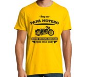 Camiseta Hombre Manga Corta Papá Motero, Como Un Papá Normal, Pero Más Guay, Día del Padre laTostadora