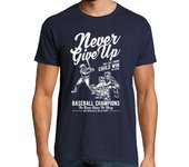 Camiseta Hombre Manga Corta Never Give Up laTostadora