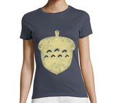 Camiseta Mujer Manga Corta Bellota Totoro Mujer laTostadora