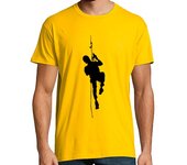 Camiseta Hombre Manga Corta SILUETA ESCALADA laTostadora