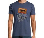 Camiseta Hombre Manga Corta old school cinta de casete retro - casette laTostadora