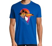 Camiseta Hombre Manga Corta tucán retro laTostadora