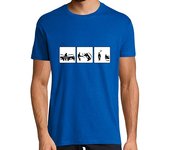 Camiseta Hombre Manga Corta Cop de peu al cotxe laTostadora