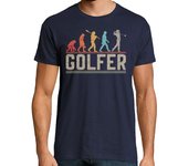 Camiseta Hombre Manga Corta golf evolución golfista regalo de golf laTostadora