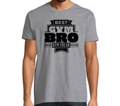 Camiseta Hombre Manga Corta Camiseta Best Gym Bro Regalo Fitness Powerlifting Bodybuilding Musculación laTostadora