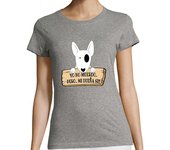 Camiseta Mujer Manga Corta yo no muerdo.. pero.. mi dueña si!! laTostadora