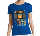 Camiseta Mujer Manga Corta VINTAGE Mayo 1979 laTostadora