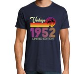 Camiseta Hombre Manga Corta vintage 1952 edición limitada estilo fr laTostadora